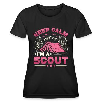 Scout Life Scout Camping Outdoor Scouting - T-shirt sport Femme - noir - Devant - AI Model Female 172 light (172cm)