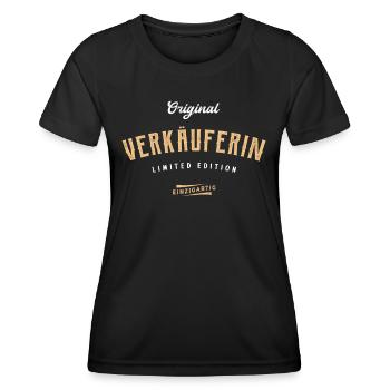 Verkäuferin Limited Edition - Frauen Funktions-T-Shirt - Schwarz - Vorne - AI Model Female 172 light (172cm)