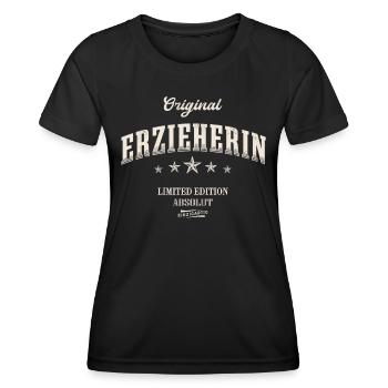 Erzieherin Limited Edition Pädagogin Kindergärtner - Frauen Funktions-T-Shirt - Schwarz - Vorne - AI Model Female 172 light (172cm)