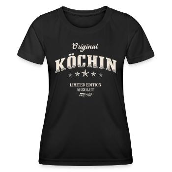 Köchin Limited Edition Lustiges Küchen - Frauen Funktions-T-Shirt - Schwarz - Vorne - AI Model Female 172 light (172cm)