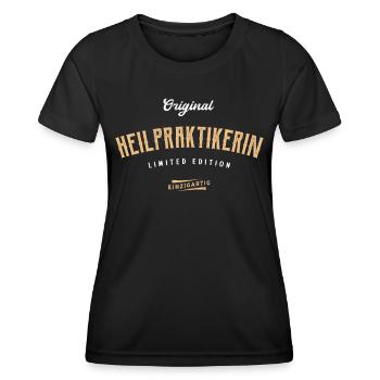 Heilpraktikerin Limited Edition - Frauen Funktions-T-Shirt - Schwarz - Vorne - AI Model Female 172 light (172cm)