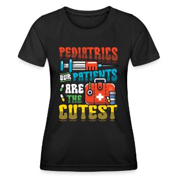 Pädiatrie Unsere Patienten Sind Die Süßesten - Frauen Funktions-T-Shirt - Schwarz - Vorne - AI Model Female 172 light (172cm)