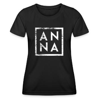 Anna Minimalism - Women's Functional T-Shirt - black - Front - AI Model Female 172 light (172cm)