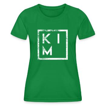 Kim Minimalismus - Frauen Funktions-T-Shirt - Kelly Green - Vorne - AI Model Female 172 dark (172cm)