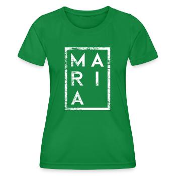 Maria Minimalismus - Frauen Funktions-T-Shirt - Kelly Green - Vorne - AI Model Female 172 dark (172cm)