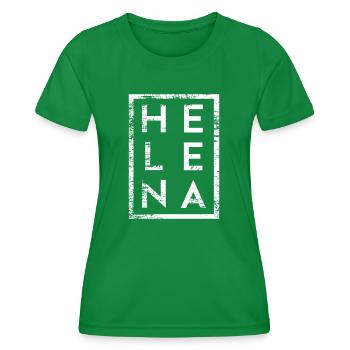 Helena Minimalismus - Frauen Funktions-T-Shirt - Kelly Green - Vorne - AI Model Female 172 dark (172cm)