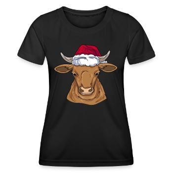 Éleveurs de bovins - T-shirt sport Femme - noir - Devant - AI Model Female 172 light (172cm)
