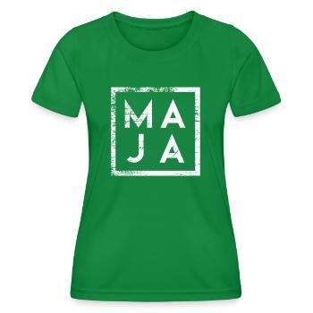 Maja Minimalismus - Frauen Funktions-T-Shirt - Kelly Green - Vorne - AI Model Female 172 dark (172cm)