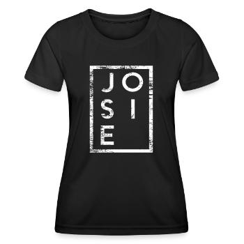 Josie Minimalisme - T-shirt sport Femme - noir - Devant - AI Model Female 172 light (172cm)