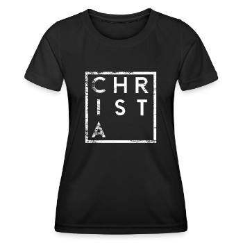 Christa Minimalisme - T-shirt sport Femme - noir - Devant - AI Model Female 172 light (172cm)