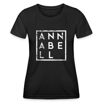 Annabell Minimalisme - T-shirt sport Femme - noir - Devant - AI Model Female 172 light (172cm)