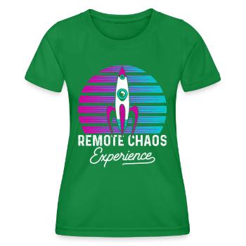Birds Are Not Real - Women's Functional T-Shirt - kelly green - Front - AI Model Female 172 dark (172cm)