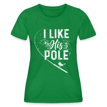 Men's I Like Her Bobbers T-Shirt Funny Fishing - Women's Functional T-Shirt - kelly green - Front - AI Model Female 172 dark (172cm)