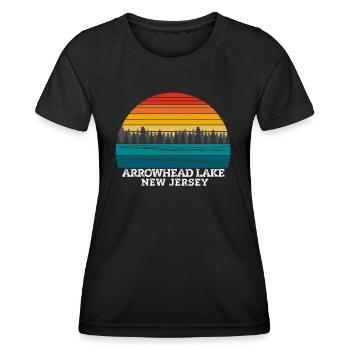 Arrowhead Lake New Jersey - Women's Functional T-Shirt - black - Front - AI Model Female 172 light (172cm)