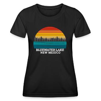 Bluewater Lake New Mexico - Women's Functional T-Shirt - black - Front - AI Model Female 172 light (172cm)