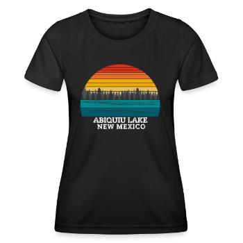 Abiquiu Lake New Mexico - Women's Functional T-Shirt - black - Front - AI Model Female 172 light (172cm)