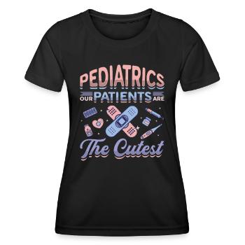 Pädiatrie, Unsere Patienten Sind Die Süßesten - Frauen Funktions-T-Shirt - Schwarz - Vorne - AI Model Female 172 light (172cm)