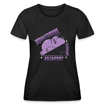 Hippotenuse, opposite, adjacent - Women's Functional T-Shirt - black - Front - AI Model Female 172 light (172cm)