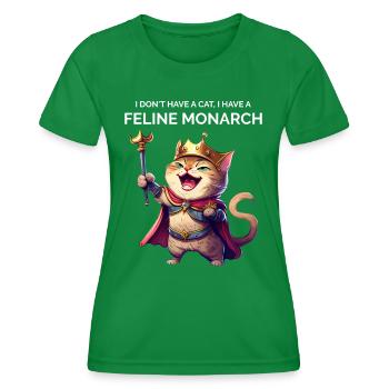 Pet Owner Cat Lover - Women's Functional T-Shirt - kelly green - Front - AI Model Female 172 dark (172cm)