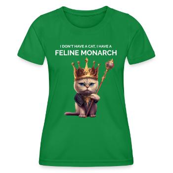 Cat Enthusiast - Women's Functional T-Shirt - kelly green - Front - AI Model Female 172 dark (172cm)