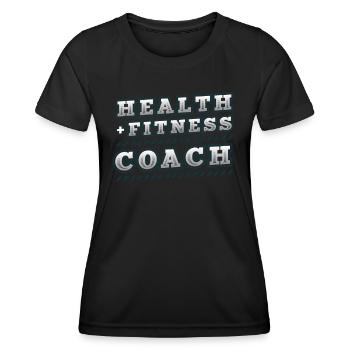Personal Health Fitness Trainer - Women's Functional T-Shirt - black - Front - AI Model Female 172 light (172cm)