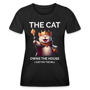Katzenliebhaber Kätzchen - Frauen Funktions-T-Shirt - Schwarz - Vorne - AI Model Female 172 light (172cm)