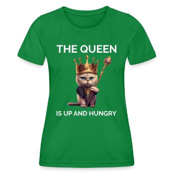 Katzenbesitzer Lustiges Sprichwort Katzenmutter - Frauen Funktions-T-Shirt - Kelly Green - Vorne - AI Model Female 172 dark (172cm)