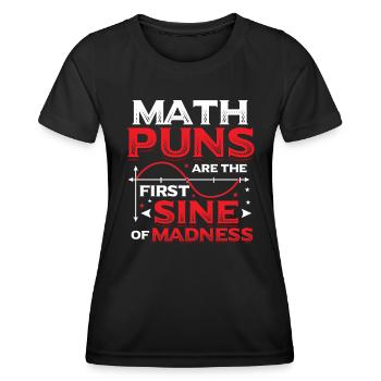 Mathe-Lehrer, Mathe-Schüler, Mathe-Wortspiele - Frauen Funktions-T-Shirt - Schwarz - Vorne - AI Model Female 172 light (172cm)