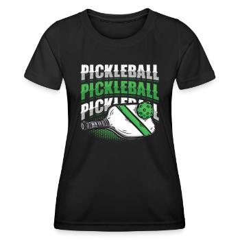 Pickleball-Liebhaber - Frauen Funktions-T-Shirt - Schwarz - Vorne - AI Model Female 172 light (172cm)