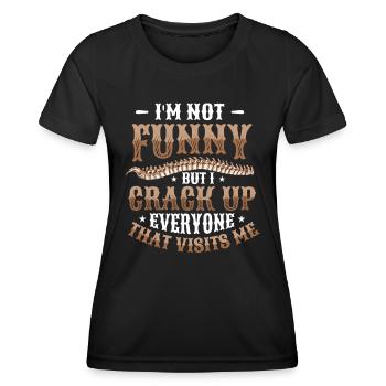 I'm not funny - Women's Functional T-Shirt - black - Front - AI Model Female 172 light (172cm)