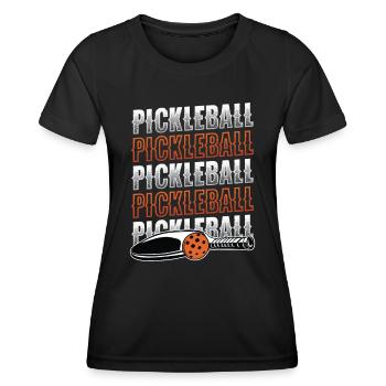 Pickleball-Liebhaber - Frauen Funktions-T-Shirt - Schwarz - Vorne - AI Model Female 172 light (172cm)
