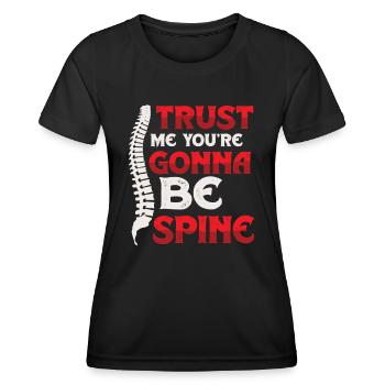 Vertrauen Sie Mir, ich bin Chiropraktiker - Frauen Funktions-T-Shirt - Schwarz - Vorne - AI Model Female 172 light (172cm)