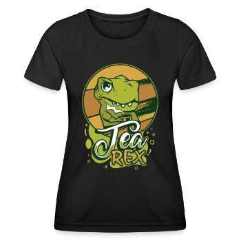 Tea Expert Tea Drinker Tea Addict Tea Enthusiast - Women's Functional T-Shirt - black - Front - AI Model Female 172 light (172cm)