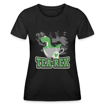 Tea Expert Tea Drinker Tea Addict Tea Enthusiast - Women's Functional T-Shirt - black - Front - AI Model Female 172 light (172cm)