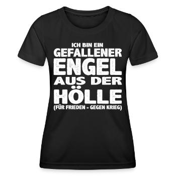 Gefallener Engel aus der Hölle - Frauen Funktions-T-Shirt - Schwarz - Vorne - AI Model Female 172 light (172cm)