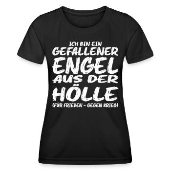 Gefallener Engel aus der Hölle - Frauen Funktions-T-Shirt - Schwarz - Vorne - AI Model Female 172 light (172cm)