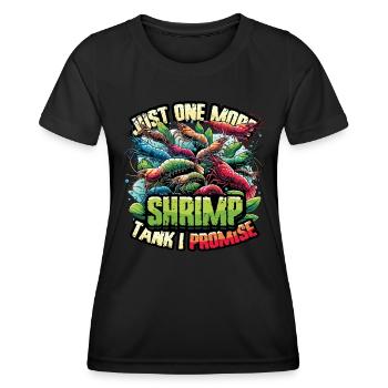 Shrimp Breeder Shrimp Aquarium - Women's Functional T-Shirt - black - Front - AI Model Female 172 light (172cm)