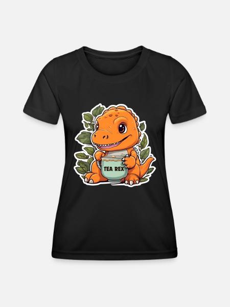 TEA REX - Women's Functional T-Shirt - black