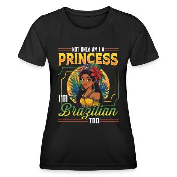 Mädchen Brazilianische Herkunft Brasilien - Frauen Funktions-T-Shirt - Schwarz - Vorne - AI Model Female 172 light (172cm)