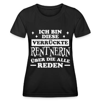 Rentnerin Spruch Ruhestand Oma Rentnerin Geschenk - Frauen Funktions-T-Shirt - Schwarz - Vorne - AI Model Female 172 light (172cm)