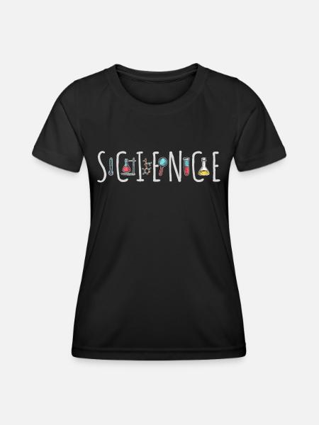 Science - T-shirt sport Femme - noir