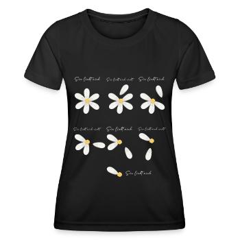 Daisy Game Elle m’aime Elle m’aime - T-shirt sport Femme - noir - Devant - AI Model Female 172 light (172cm)