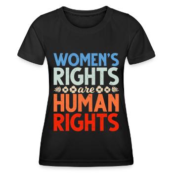 Les droits humains des femmes renforcés en faveur du choix - T-shirt sport Femme - noir - Devant - AI Model Female 172 light (172cm)