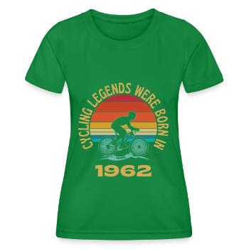 Radsportlegenden wurden 1962 geboren - Frauen Funktions-T-Shirt - Kelly Green - Vorne - AI Model Female 172 dark (172cm)