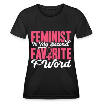 Gender equality Gender equality - Women's Functional T-Shirt - black - Front - AI Model Female 172 light (172cm)