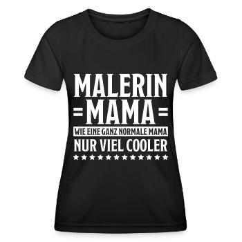 Malerin Spruch Malermeister Beruf Malerin Geschenk - Frauen Funktions-T-Shirt - Schwarz - Vorne - AI Model Female 172 light (172cm)