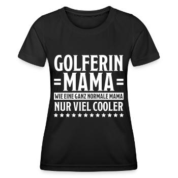 Golferin Minigolf Golf Spruch Golferin Geschenk - Frauen Funktions-T-Shirt - Schwarz - Vorne - AI Model Female 172 light (172cm)