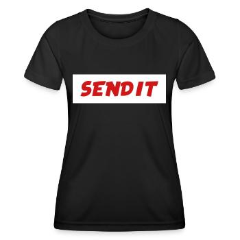 Send it - T-shirt sport Femme - noir - Devant - AI Model Female 172 light (172cm)