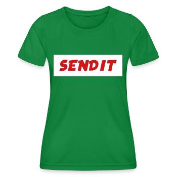 Send it - T-shirt sport Femme - vert - Devant - AI Model Female 172 dark (172cm)