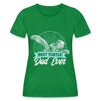 Sea Turtle Turtle Lovers Schildkrö - Women's Functional T-Shirt - kelly green - Front - AI Model Female 172 dark (172cm)